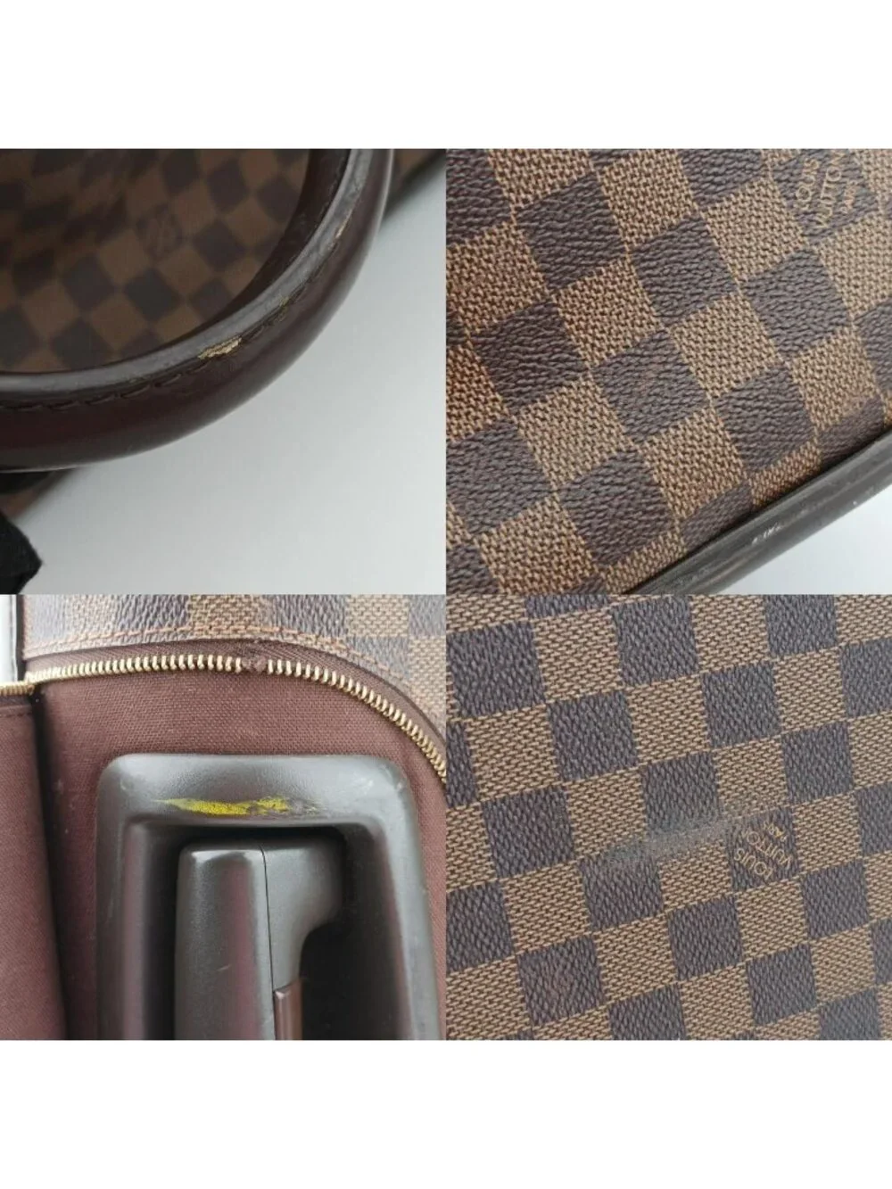 Louis Vuitton Eole 50 Damier Ebene Canvas Handbag